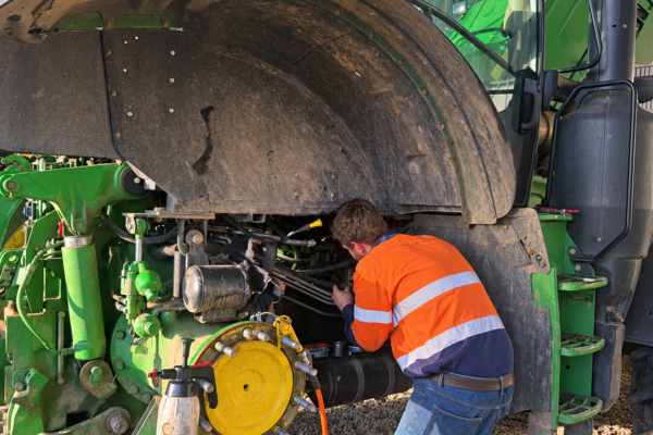 On-site work on plant equipment